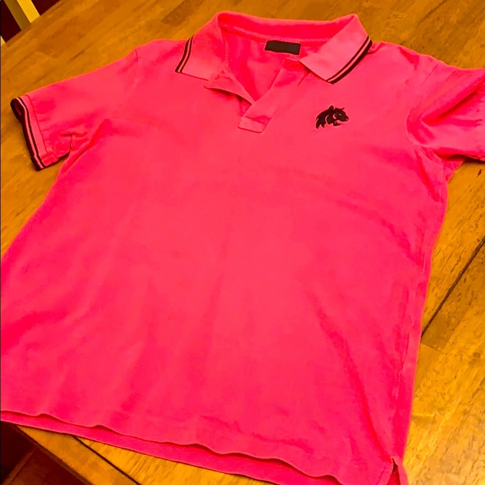 PRADA Polo shirt XL Pink and Black